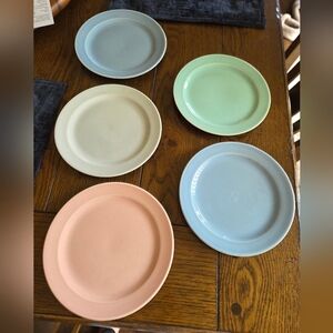 Vintage Luray Pastels Bread & Butter Plates Taylor Smith & Taylor